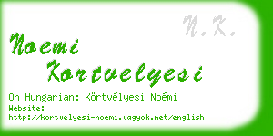 noemi kortvelyesi business card
